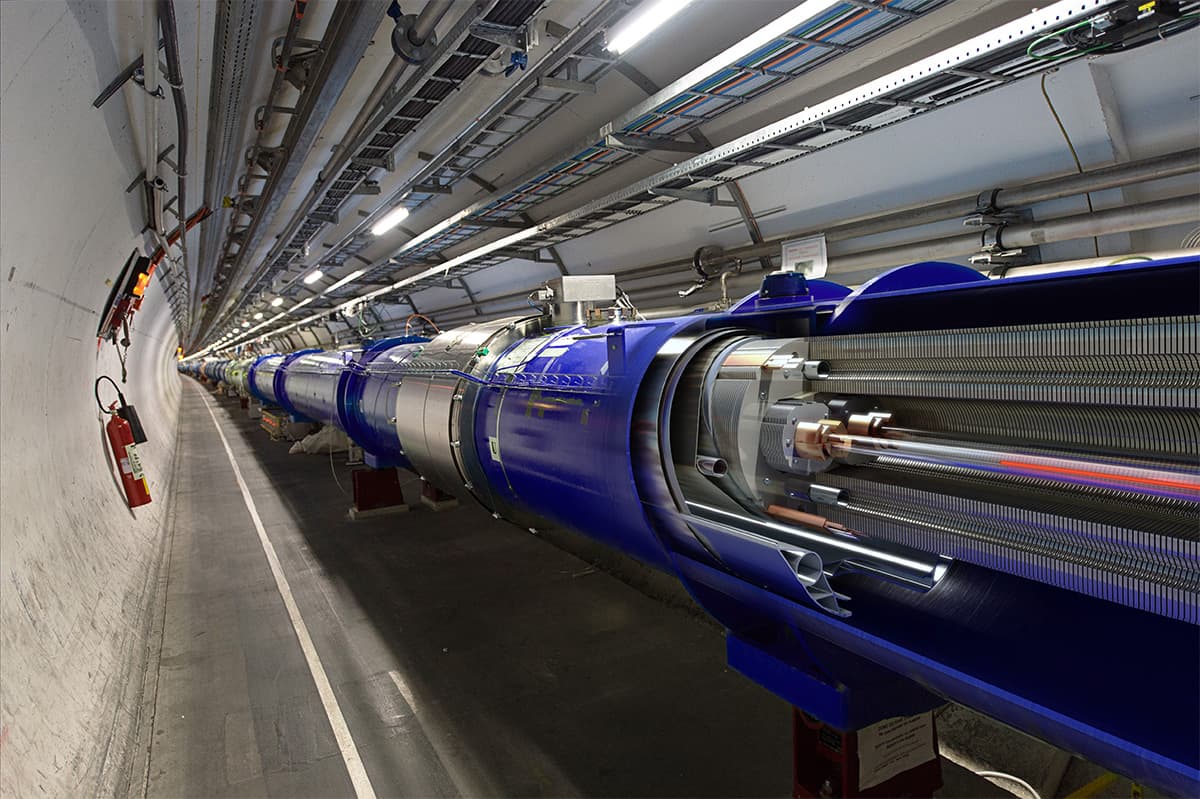 3D řez LHC dipólu